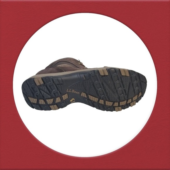 LLBean Tek Brown‎ Men’s Leather Hiking Boots Size 11M Waterproof Without Insole - Picture 15 of 16